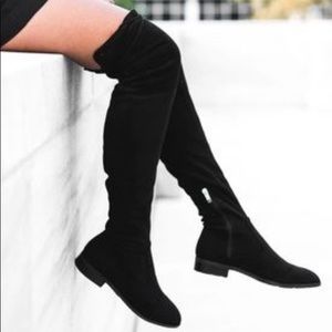 SOLD ❤️Marc Fisher over the knee black suede boots